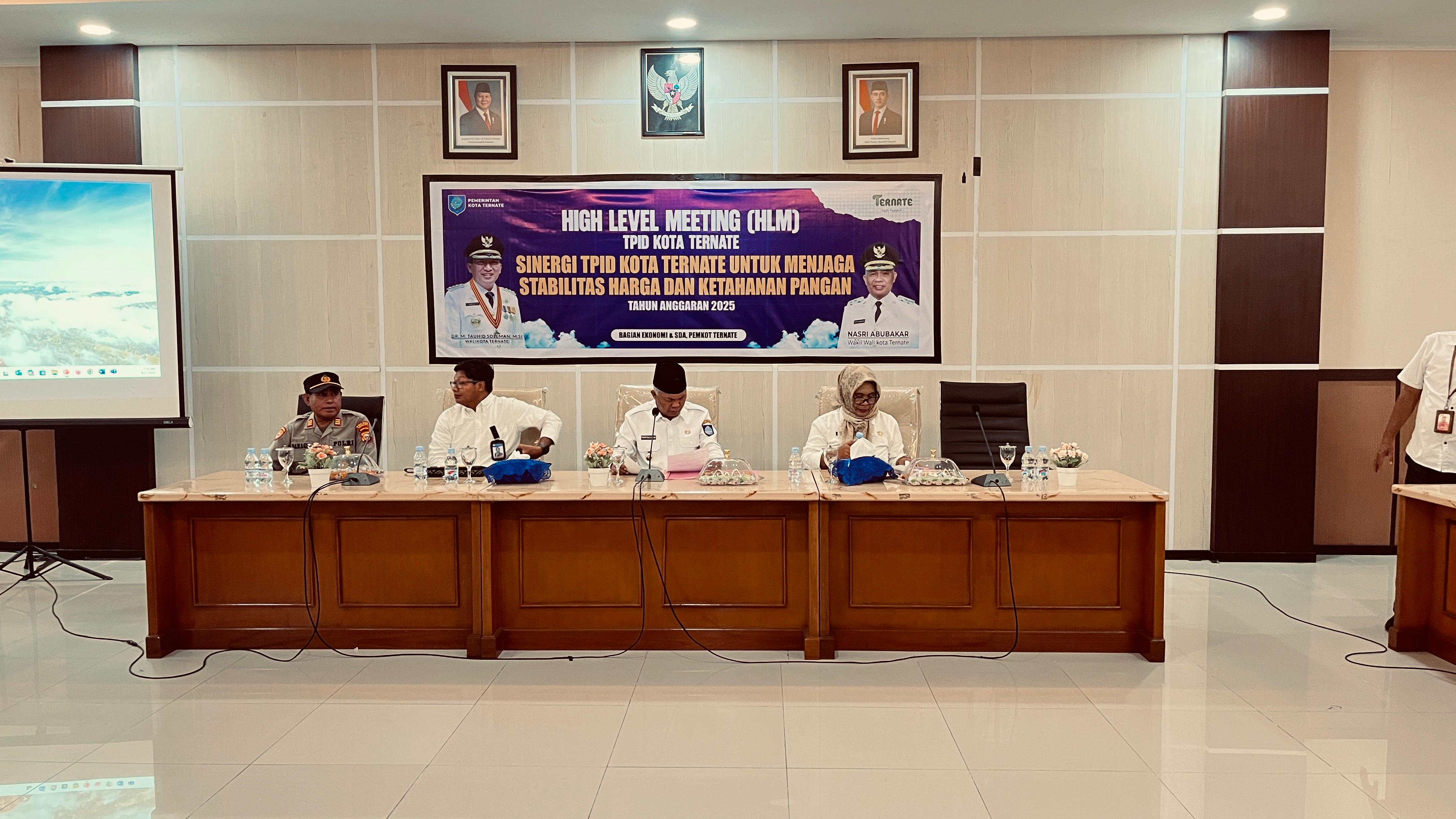 High Level Meeting TPID Kota Ternate